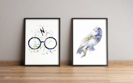 Wallity Cuadro Decorativo Enmarcado Multicolor (2 Piezas)